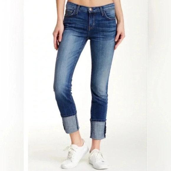 Current/Elliot The Cuffed Skinny Envy Jeans - size 25 - N - Picture 1 of 6